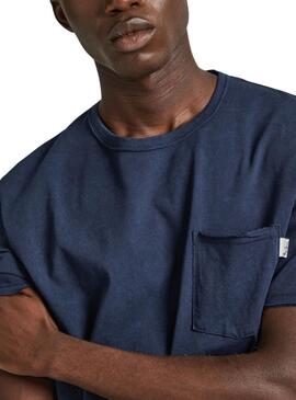 T-shirt Pepe Jeans Carrinson Marine pour Homme