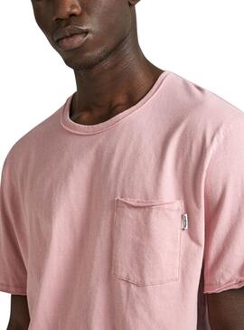 T-shirt Pepe Jeans Carrinson Rose Pour Homme