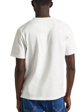 Maillot Pepe Jeans Cedric Blanc Pour Homme