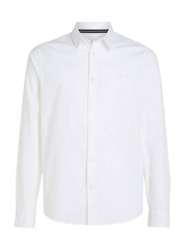 Chemise Calvin Klein Jeans Slim Strech Blanc Pour Homme