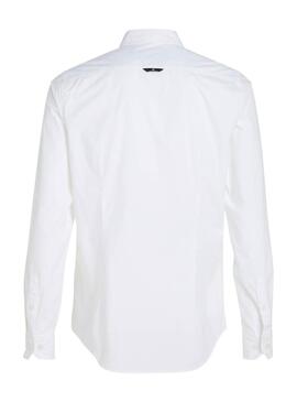 Chemise Calvin Klein Jeans Slim Strech Blanc Pour Homme