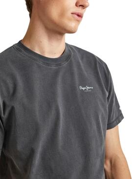 T-shirt Pepe Jeans Jacko Noir Pour Homme