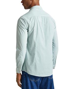 Chemise Pepe Jeans Peach verte pour homme