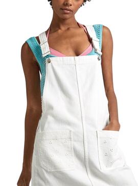 Robe Pepe Jeans Vesta Blanc pour Femme