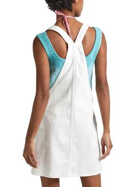 Robe Pepe Jeans Vesta Blanc pour Femme