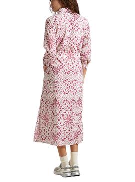 Robe Pepe Jeans Paz Blanc Pour Femme