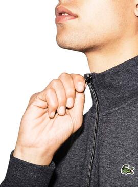 Veste Lacoste Sport Zipper Gris Homme