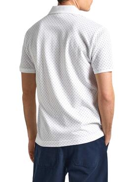 Chemise Polo Pepe Jeans Hunter Blanc Pour Homme