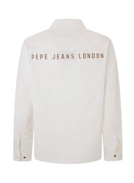 Chemise Pepe Jeans Lowell Blanc Pour Homme