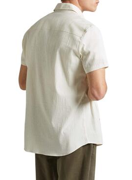 Chemise Pepe Jeans Pyke Beige Pour Homme