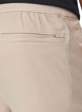 Pantalon Pepe Jeans Pull On Beige Pour Homme
