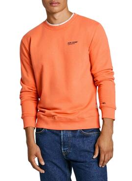 Sweat-shirt Pepe Jeans orange pour homme