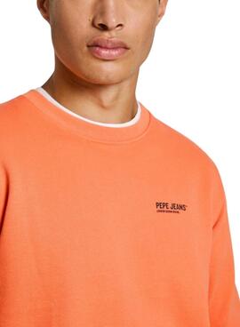 Sweat-shirt Pepe Jeans orange pour homme