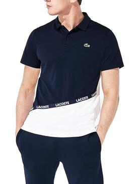 Polo Lacoste Sport Colorblock Navy Pour Homme