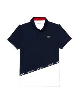 Polo Lacoste Sport Colorblock Navy Pour Homme