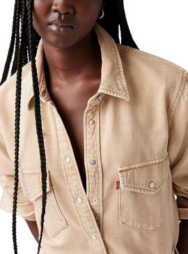 Chemise Levi's Western beige pour femme
