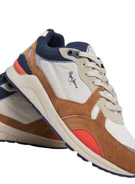 Baskets Pepe Jeans X20 marron pour hommes