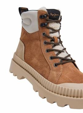 Bottes marron Pepe Jeans Ascot pour femmes