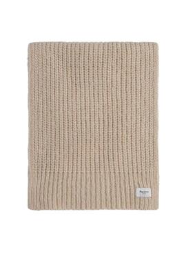 Écharpe Pepe Jeans Weneba beige pour femme