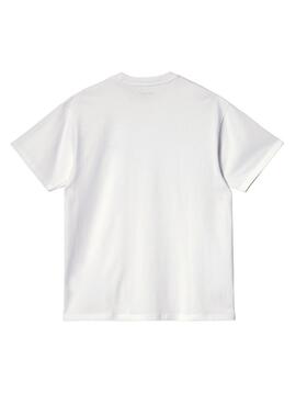 T-shirt Carhartt Script blanc pour homme