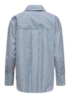 Chemise à rayures bleues Only Oregon pour femme