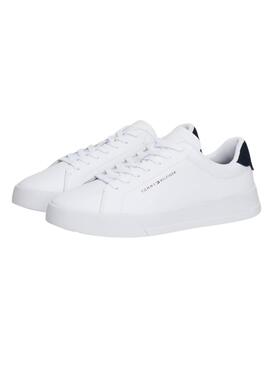 Chaussures Tommy Hilfiger Court blanches pour homme.