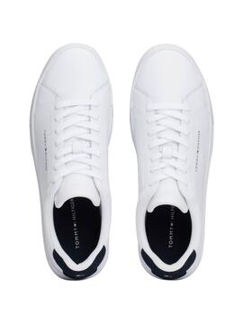Chaussures Tommy Hilfiger Court blanches pour homme.
