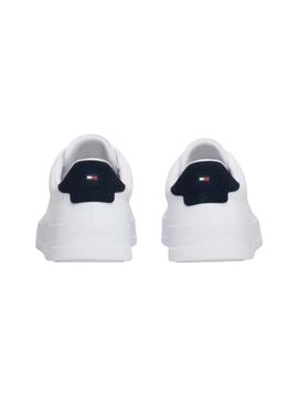 Chaussures Tommy Hilfiger Court blanches pour homme.