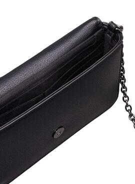 Sac Calvin Klein Jeans Minimal Monogram Flap noir pour femme