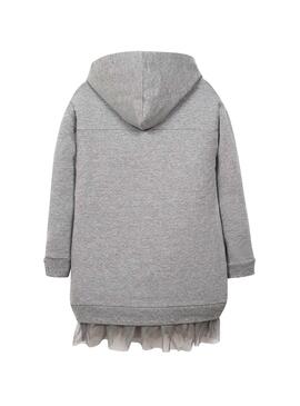 Robe Mayoral Cagoule Gris Fille