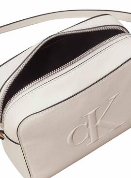 Sac Calvin Klein Jeans Camera sculpted blanc pour femme