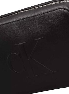 Sac Calvin Klein Jeans Camera sculpted noir pour femme