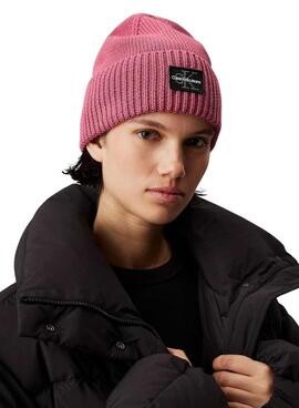 Chapeau Calvin Klein Jeans Mono Logo rose pour femme