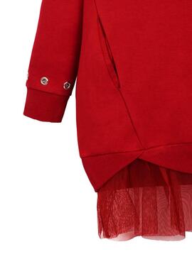 Robe Mayoral Cagoule Rouge Fille