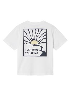 T-shirt Name It Haliam Blanc pour Garçon