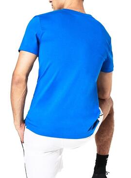 T-Shirt Lacoste Sport Novak Djokovic Bleu Homme