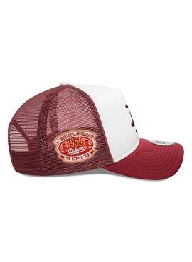 Casquette New Era World Series Trucker rouge pour hommes et femmes