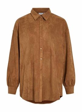 Chemise Vila Visudas beige pour femme