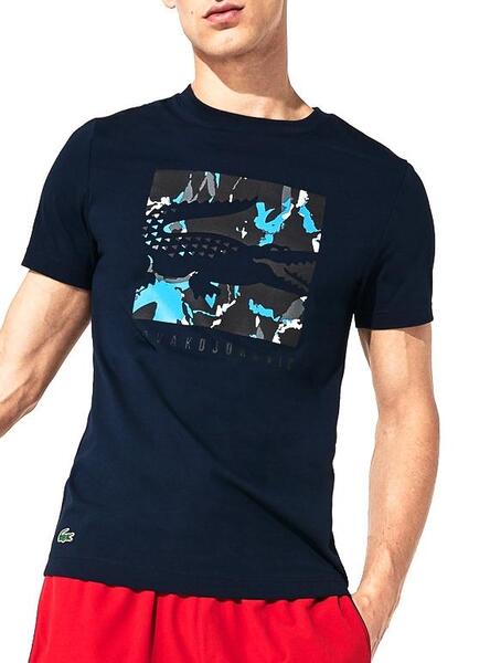 T-Shirt Lacoste Sport Novak Djokovic Camo Homme