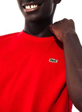 T-Shirt Lacoste Sport Tennis Rouge Homme