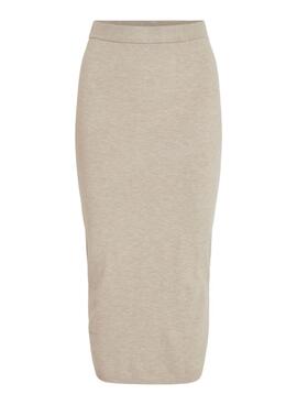 Jupe Vila Vicomfy beige pour femme