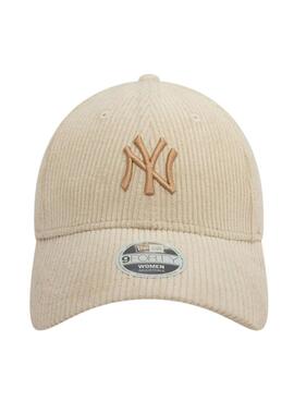 Casquette New Era Cord beige pour femme et homme