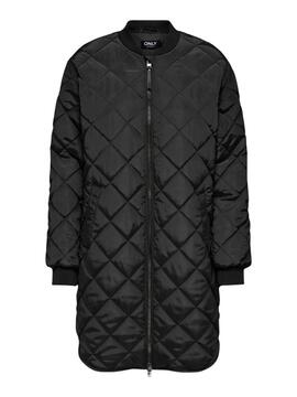 Manteau Only Jessica matelassé noir pour femme