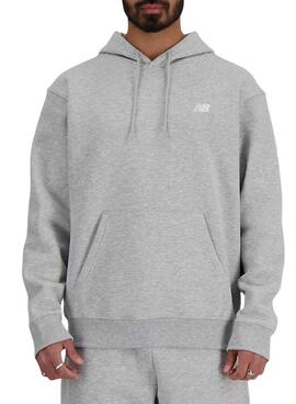 Sweat à capuche New Balance gris pour homme