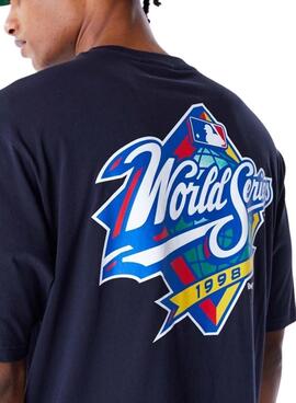 T-shirt New Era World Series bleu marine pour homme