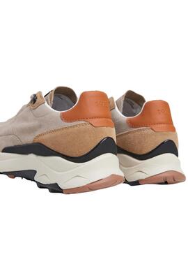 Chaussures Pepe Jeans James beige pour homme