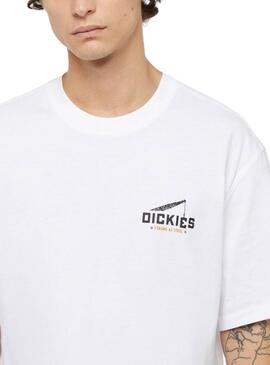 T-shirt Dickies Industrial Zone blanc pour homme