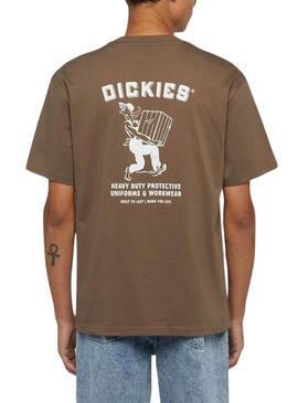 T-shirt Dickies Builder marron pour homme