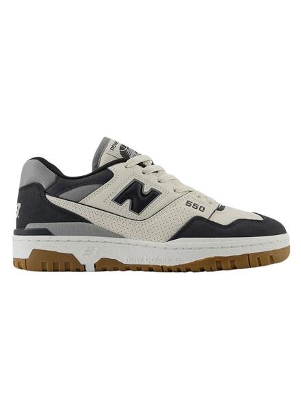Sneakers New Balance BBW550 moombeam beige et noir pour