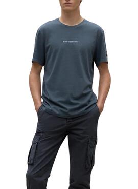 T-shirt Ecoalf Almeralf pétrole pour homme